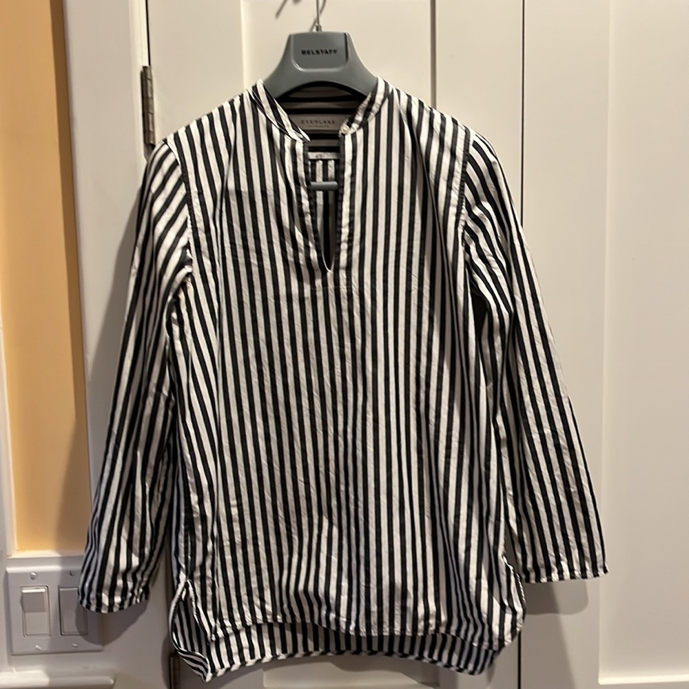 everlane women’s striped cotton tunic size 8